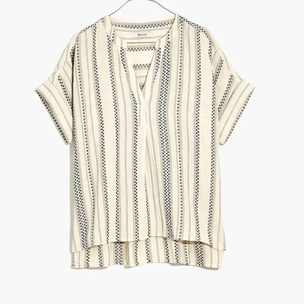 MADEWELL LIGHTSPUN LAKELINE POPOVER TOP - Picture 5 of 8